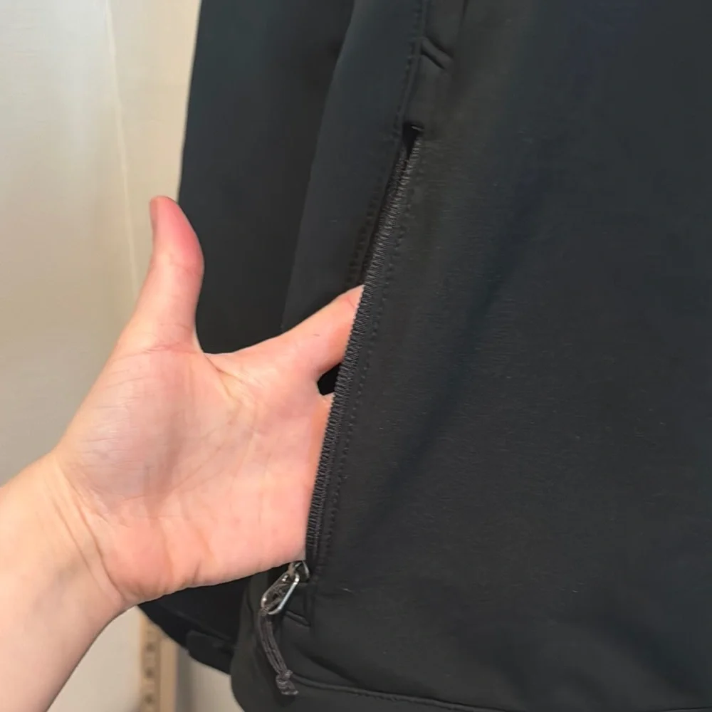 The North‎ Face Black Performance Jacket with Stand-Up Collar